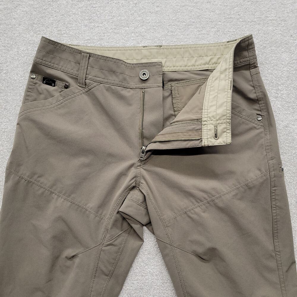 Kuhl Hiking Pants Mens 32x34 Gray Ripstop Outdoor Trail Hiking Stretch - Picture 8 of 10
